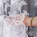Firanka żakardowa ze wzorem po całości, wys. 250cm, kolor biały 049815/000/001/000250/1