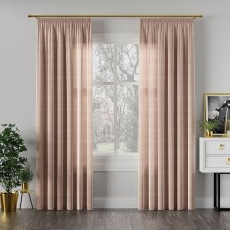 VELVI Zasłona gotowa na taśmie, 140x160cm, kolor 003 jasny beżowy VELVI0/ZGT/003/140160/1