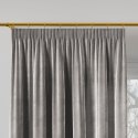 VELVI Zasłona gotowa na taśmie, 140x160cm, kolor 005 jasny szary VELVI0/ZGT/005/140160/1