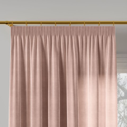 VELVI Zasłona gotowa na taśmie, 140x230cm, kolor 004 pudrowy różowy VELVI0/ZGT/004/140230/1