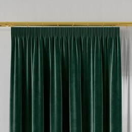 VELVI Zasłona gotowa na taśmie, 140x230cm, kolor 012 szmaragdowy zielony VELVI0/ZGT/012/140230/1