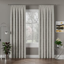 VELVI Zasłona gotowa na taśmie, 140x230cm, kolor 020 szary VELVI0/ZGT/020/140230/1