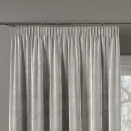 VELVI Zasłona gotowa na taśmie, 140x230cm, kolor 021 pastelowy szary VELVI0/ZGT/021/140230/1
