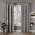 VELVI Zasłona gotowa na taśmie, 140x230cm, kolor 022 chłodny szary VELVI0/ZGT/022/140230/1