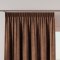 VELVI Zasłona gotowa na taśmie, 140x240cm, kolor 002 brązowy VELVI0/ZGT/002/140240/1