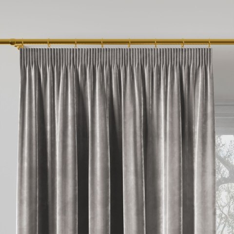 VELVI Zasłona gotowa na taśmie, 140x240cm, kolor 005 jasny szary VELVI0/ZGT/005/140240/1