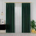 VELVI Zasłona gotowa na taśmie, 140x240cm, kolor 012 szmaragdowy zielony VELVI0/ZGT/012/140240/1