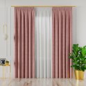 VELVI Zasłona gotowa na taśmie, 140x240cm, kolor 013 ciemny pudrowy różowy VELVI0/ZGT/013/140240/1