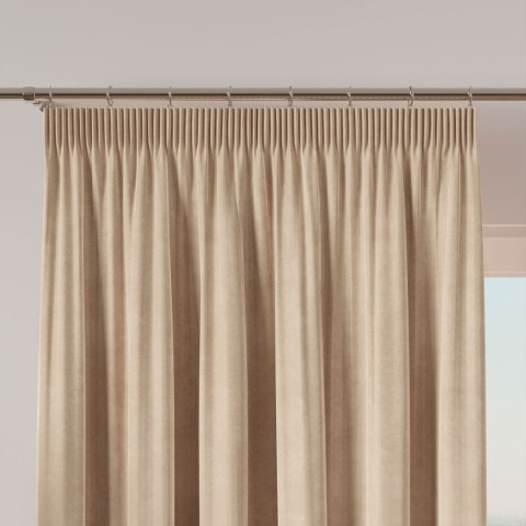 VELVI Zasłona gotowa na taśmie, 140x240cm, kolor 015 ciemny kremowy VELVI0/ZGT/015/140240/1