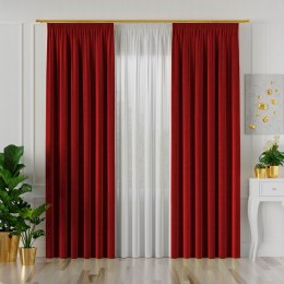 VELVI Zasłona gotowa na taśmie, 140x240cm, kolor 043 czerwony VELVI0/ZGT/043/140240/1