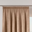 VELVI Zasłona gotowa na taśmie, 140x250cm, kolor 001 ciemny beżowy VELVI0/ZGT/001/140250/1