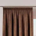 VELVI Zasłona gotowa na taśmie, 140x250cm, kolor 002 brązowy VELVI0/ZGT/002/140250/1