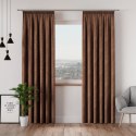 VELVI Zasłona gotowa na taśmie, 140x250cm, kolor 002 brązowy VELVI0/ZGT/002/140250/1