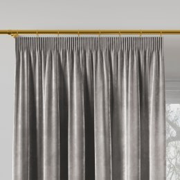 VELVI Zasłona gotowa na taśmie, 140x250cm, kolor 005 jasny szary VELVI0/ZGT/005/140250/1