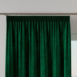 VELVI Zasłona gotowa na taśmie, 140x250cm, kolor 010 ciemny zielony; butelkowy VELVI0/ZGT/010/140250/1