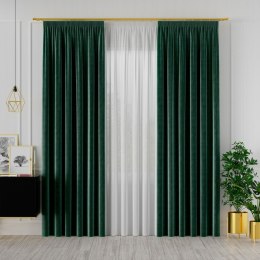 VELVI Zasłona gotowa na taśmie, 140x250cm, kolor 012 szmaragdowy zielony VELVI0/ZGT/012/140250/1