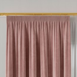 VELVI Zasłona gotowa na taśmie, 140x250cm, kolor 013 ciemny pudrowy różowy VELVI0/ZGT/013/140250/1