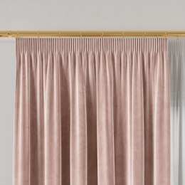 VELVI Zasłona gotowa na taśmie, 140x250cm, kolor 014 jasny różowy VELVI0/ZGT/014/140250/1