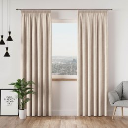 VELVI Zasłona gotowa na taśmie, 140x250cm, kolor 016 kremowy VELVI0/ZGT/016/140250/1