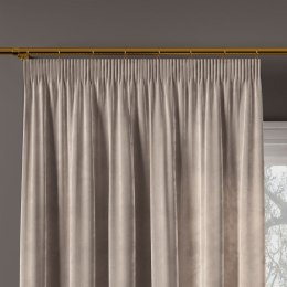 VELVI Zasłona gotowa na taśmie, 140x250cm, kolor 017 szaro-beżowy VELVI0/ZGT/017/140250/1