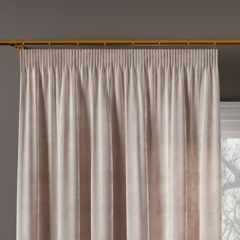 VELVI Zasłona gotowa na taśmie, 140x250cm, kolor 018 ciepły jasny szary VELVI0/ZGT/018/140250/1