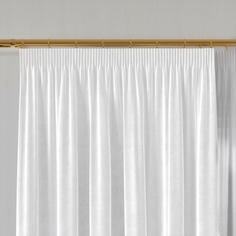 VELVI Zasłona gotowa na taśmie, 140x250cm, kolor 101 biały VELVI0/ZGT/101/140250/1