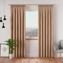 VELVI Zasłona gotowa na taśmie, 140x260cm, kolor 001 ciemny beżowy VELVI0/ZGT/001/140260/1