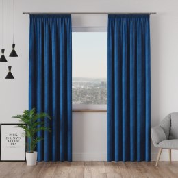 VELVI Zasłona gotowa na taśmie, 140x260cm, kolor 011 granatowy VELVI0/ZGT/011/140260/1