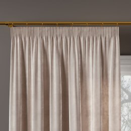 VELVI Zasłona gotowa na taśmie, 140x260cm, kolor 018 ciepły jasny szary VELVI0/ZGT/018/140260/1