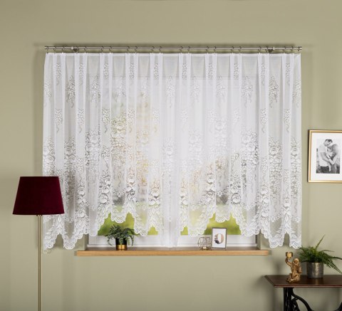 ADELA Firanka żakardowa gotowa, 160x400cm, kolor biały 361350/FBL/001/400160/1