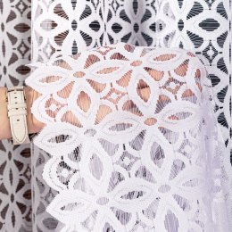 ADRIANNA Firanka żakardowa gotowa na prosto, 250x300 cm, kolor biały 018869/FBP/001/300250/1