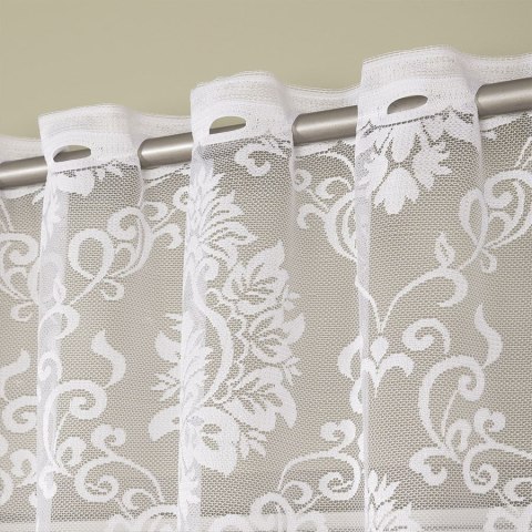 APOLONIA Firanka żakardowa gotowa na prosto, 230x140cm, kolor biały 022702/FBP/001/140230/1