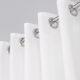 BASIC Zasłona gotowa na przelotkach (srebro chrom), 300x145cm, kolor 010 biały TD0005/ZGP/010/145301/1
