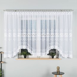 BASTIA Firanka żakardowa gotowa, 160x600cm, kolor biały 648107/FBL/001/600160/1