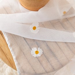 BELLIS Firanka haftowana w stokrotki na woalu, wys.290cm, kolor biały BELLIS/OLO/001/000290/1