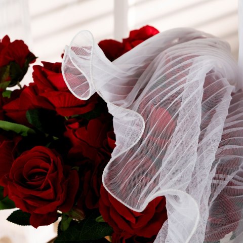 EGRET Firana gotowa na przelotkach, 250x140cm, kolor biały 626077/FGP/001/140250/1