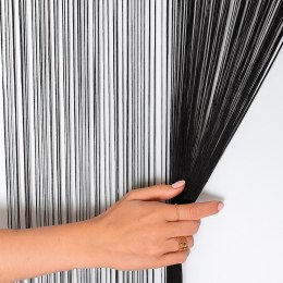 FABIO Makaron żakardowy gotowy, 250x100cm, kolor czarny 044409/PBP/160/100250/1