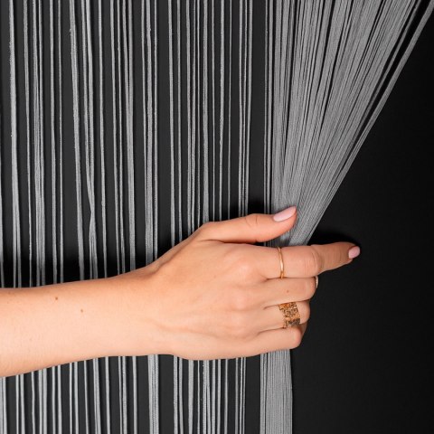 FABIO Makaron żakardowy gotowy, 250x100cm, kolor szary 044409/PBP/429/100250/1