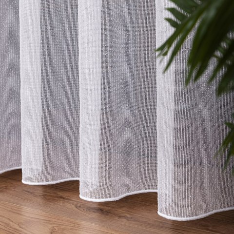Firanka fantazyjna z ołowianką, wys. 300cm, kolor 001 biały 002040/OLO/001/000300/1