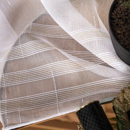 Firanka fantazyjna z ołowianką, wys. 300cm, kolor 001 biały ze złotą nitką 001888/OLO/001/000300/1