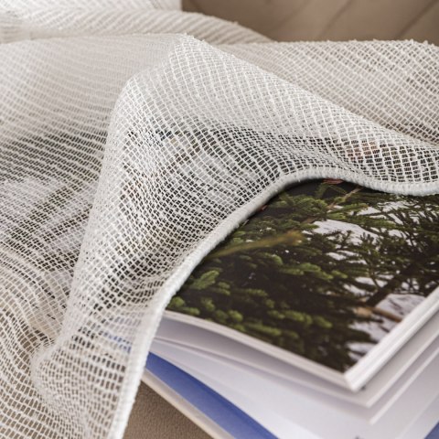 Firanka fantazyjna z ołowianką, wys. 300cm, kolor 012 kremowy 002040/OLO/012/000300/1