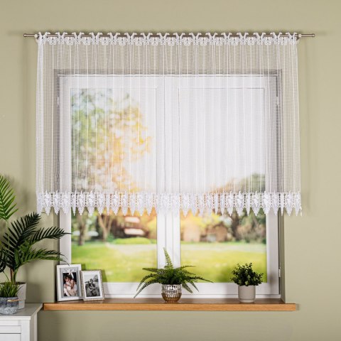 Firanka gipiurowa, wys. 130cm, kolor biały 016409/447/001/000130/1