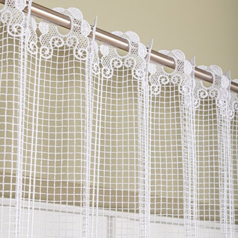 Firanka gipiurowa, wys. 130cm, kolor biały 016409/447/001/000130/1