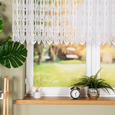 Firanka gipiurowa, wys. 130cm, kolor biały 016451/447/001/000130/1