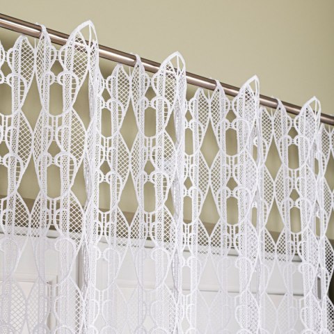 Firanka gipiurowa, wys. 130cm, kolor biały 016451/447/001/000130/1