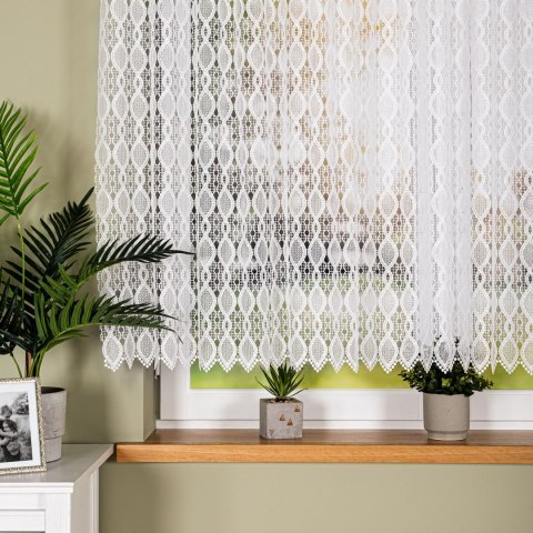 Firanka gipiurowa, wys. 150cm, kolor biały 016472/447/001/000150/1