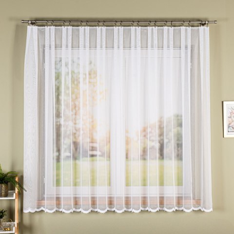 Firanka haftowana, wys. 170cm, kolor biały FH0050/768/001/000170/1