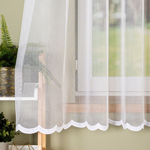 Firanka haftowana, wys. 170cm, kolor biały FH0050/768/001/000170/1