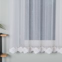 Firanka żakardowa ze wzorem na samym dole, wys. 160cm, kolor biały 023405/000/001/000160/1
