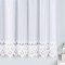 Firanka żakardowa ze wzorem na samym dole, wys. 170cm, kolor biały 018989/000/001/000170/1